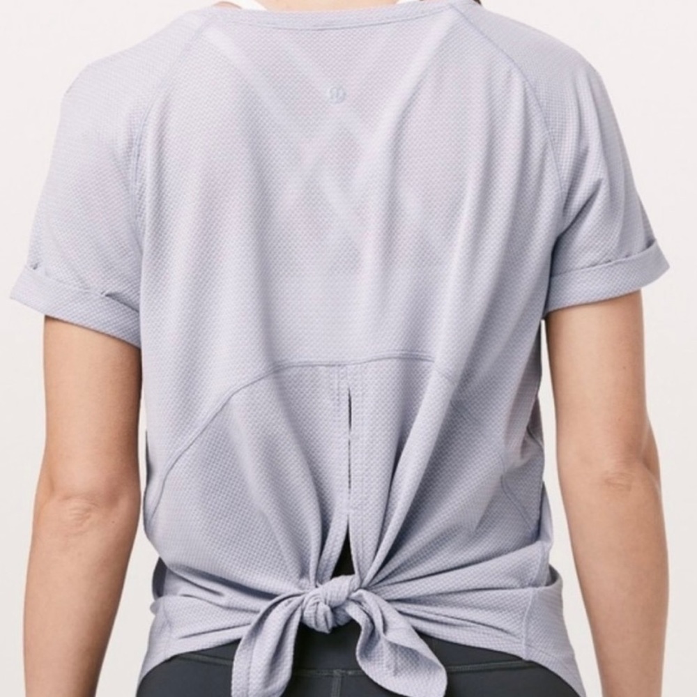 Lululemon lavender tie-back top